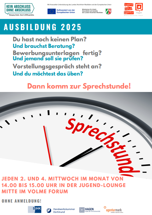 14. Mai 2025 // Hagen // Sprechstunde für Ausbildung